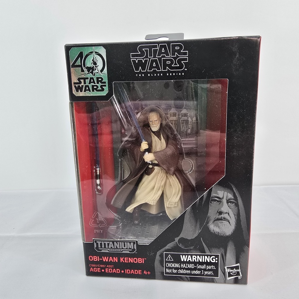 Star Wars 40th Anniversary Titanium The Black Series Obi-Wan Kenobi X15 Sealed